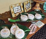 ウブドにある石鹸屋さんのディスプレー