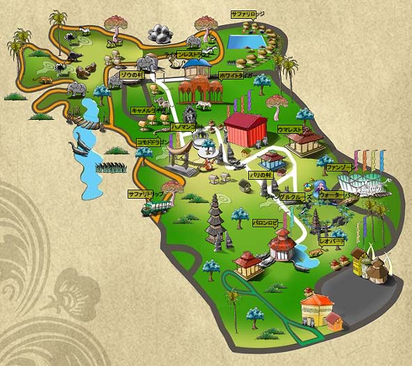 バリサファリの地図