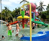 お子さんが大喜びするウォーターゾーン