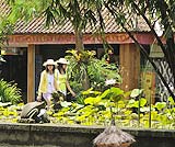 緑とバリらしさが一杯のバリサファリの中