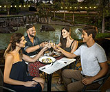 ディナーを食べて頂くレストラン