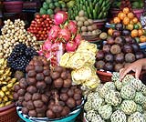 色んなフルーツが売られています