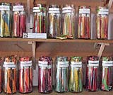 ウブドにあるアロマのお店の色とりどりのお線香