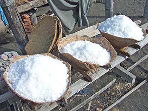 出来上がった塩