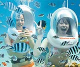 レンボガンの海の中は色とりどりの魚が一杯！