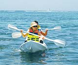 綺麗な海でシーカヤック