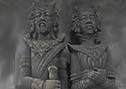 バリ島を守り続ける石の像となった2人です